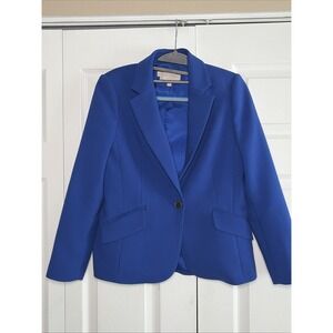Hobbs London Tilda Blazer Womens Size 4 Royal Blue Tailored Career Jacket Office